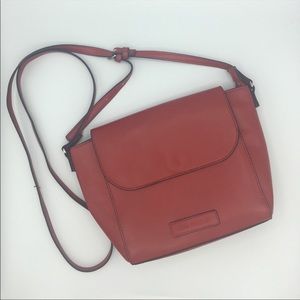 Vera Bradley Solid Flap Crossbody- Red